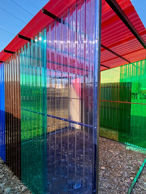 Прозрачный профлист, 3м, толщина 1мм